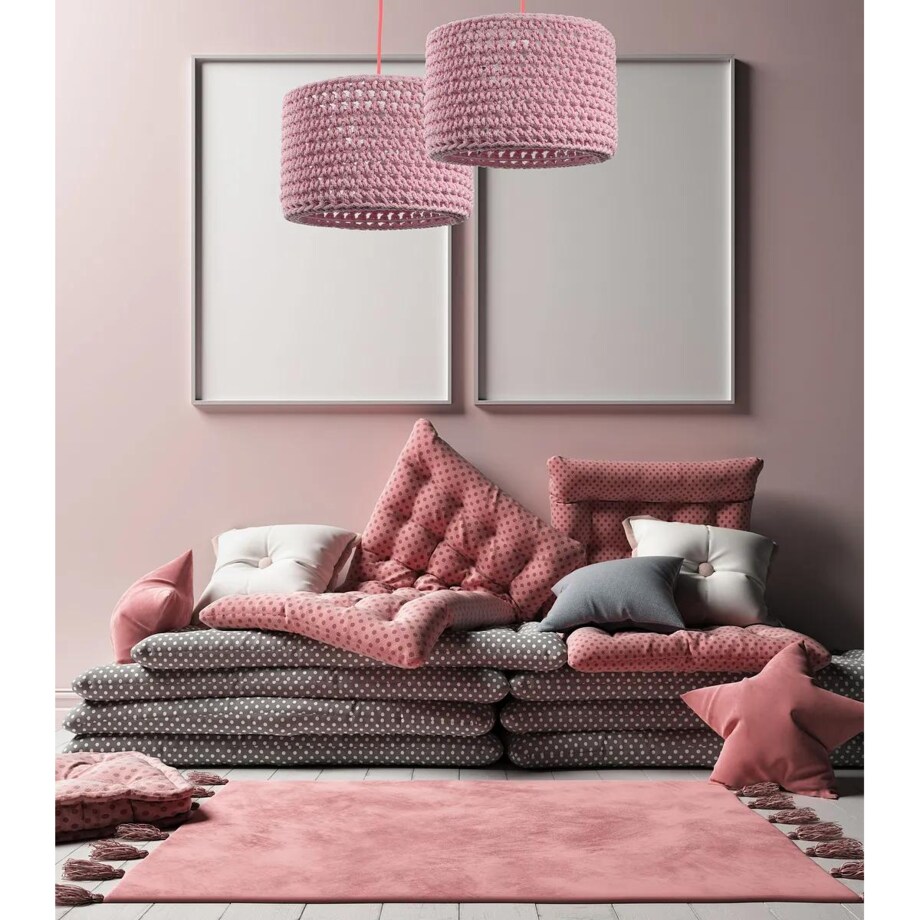 Lampa wisząca COTTON 30 różowa