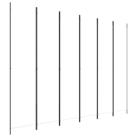 vidaXL Parawan 6-panelowy, biały, 300x220 cm, tkanina