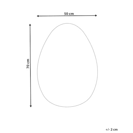 Lustro ścienne 50 x 70 cm srebrne MONTRESOR