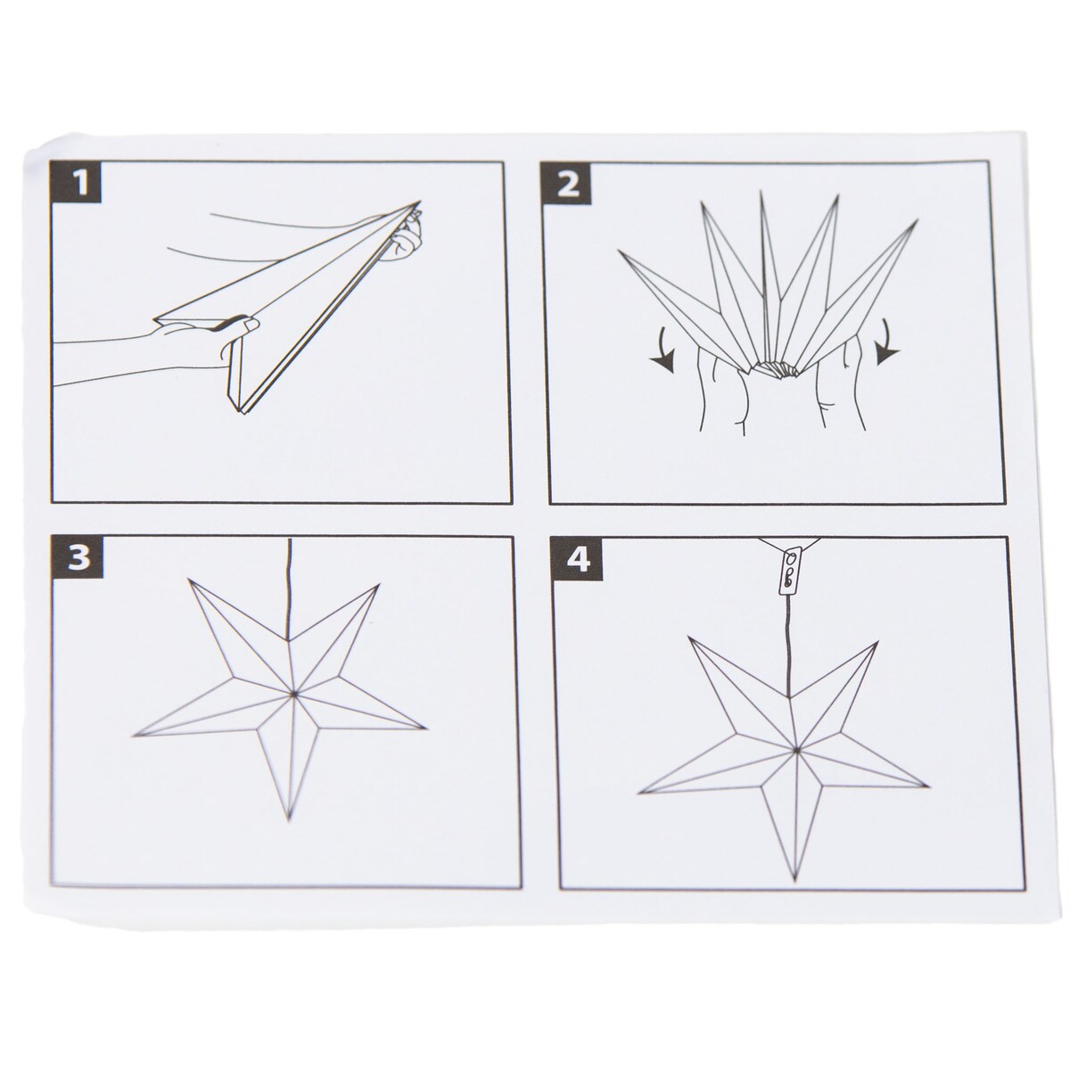 Ozdoba świąteczna na okno, gwiazda z papieru, 45 cm