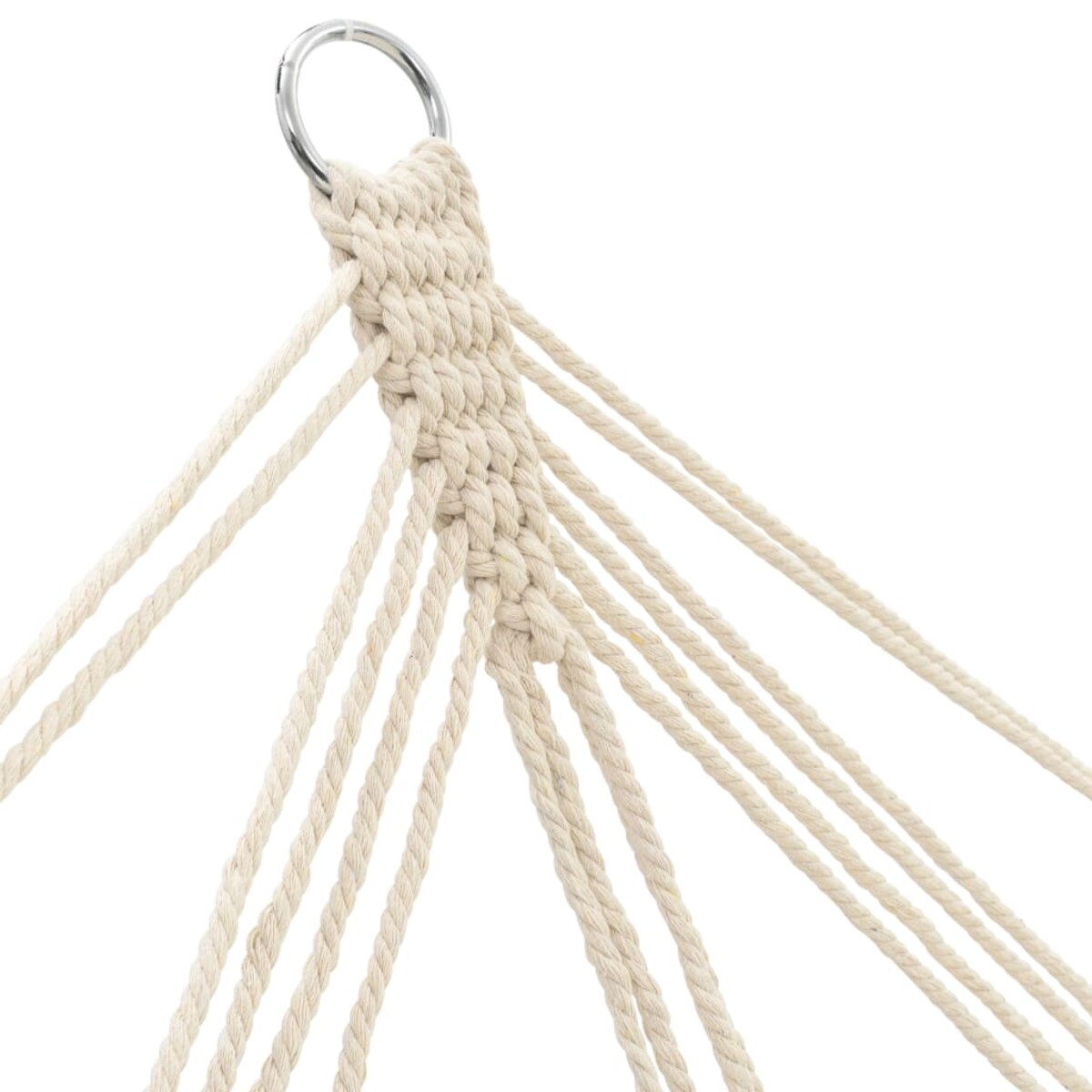 vidaXL Hamak z drążkiem, 210 x 150 cm, kremowy