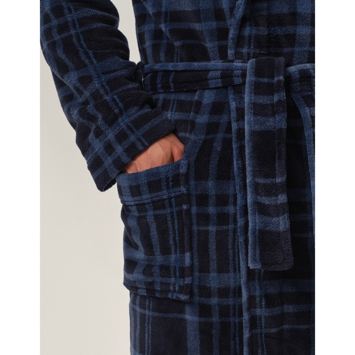 Szlafrok Hover 41938-59X Granatowy Granatowy, M