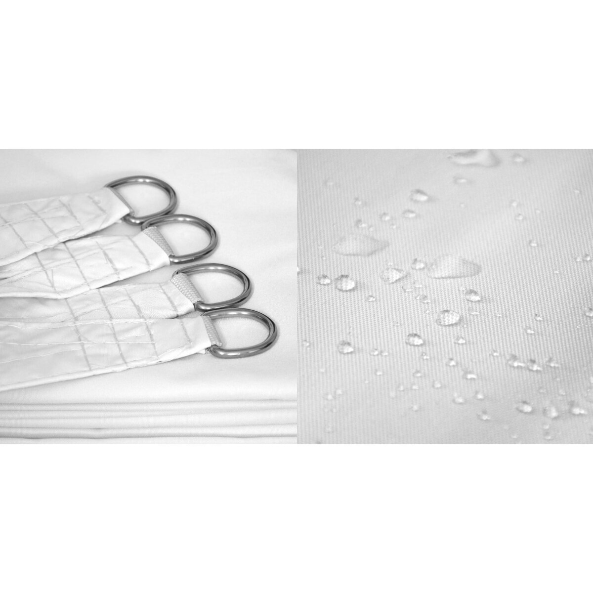 Żagiel Przeciwsłoneczny Ogrodowy Wodoodporny 5X5 M Ciemny Biały Zacieniacz