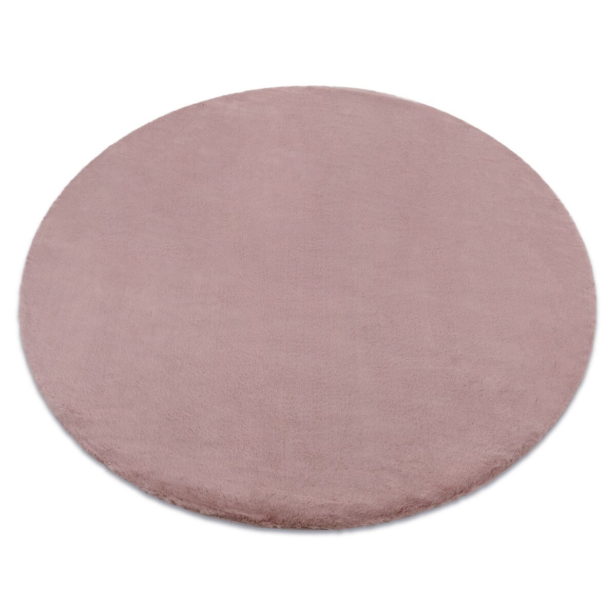 Dywan BUNNY koło róż IMITACJA FUTRA koło 100 cm