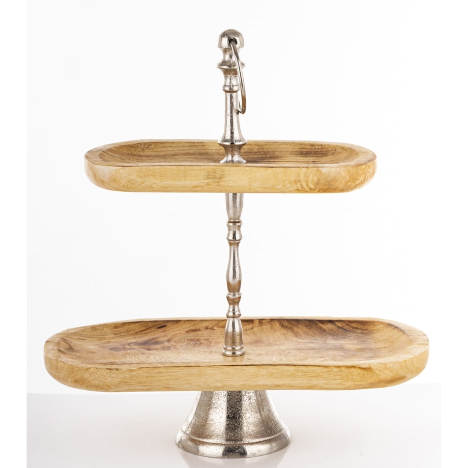 Patera dekoracyjna 2 poziomy 40x33,5x17 cm AYTAKAR