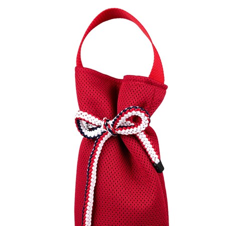 Etui podróżne, opakowanie na butelki czerwono-szare