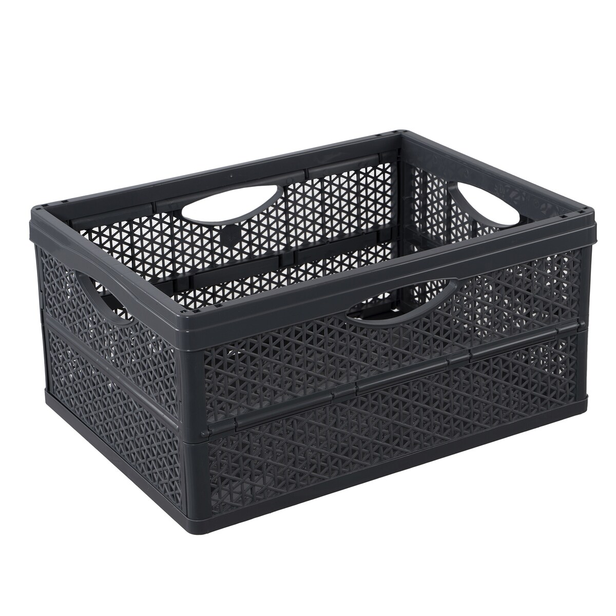 Pojemnik Plastikowy Składany Koszyk Na Zakupy Do Samochodu Skrzynka Na Owoce Warzywa 46,4 X 34 X 22 Cm Klapbox