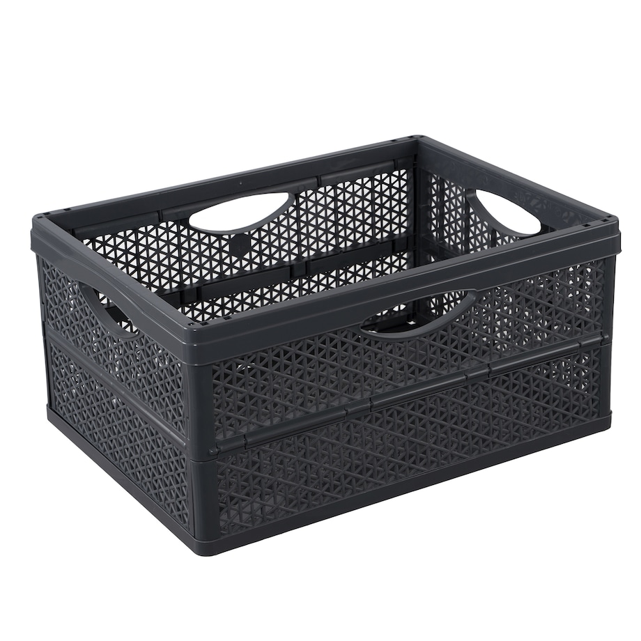 Pojemnik Plastikowy Składany Koszyk Na Zakupy Do Samochodu Skrzynka Na Owoce Warzywa 46,4 X 34 X 22 Cm Klapbox