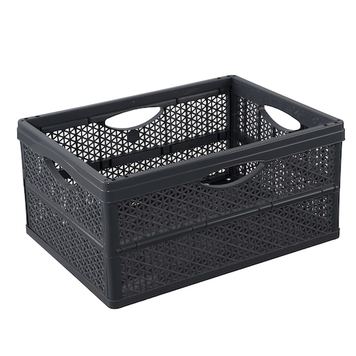 Pojemnik Plastikowy Składany Koszyk Na Zakupy Do Samochodu Skrzynka Na Owoce Warzywa 46,4 X 34 X 22 Cm Klapbox