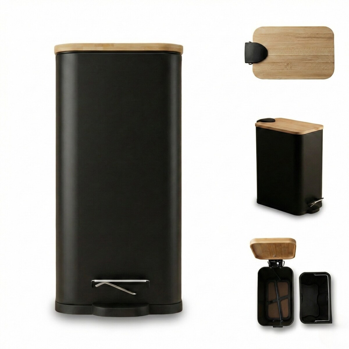 Wąski kosz łazienkowy VEDA, 5 l