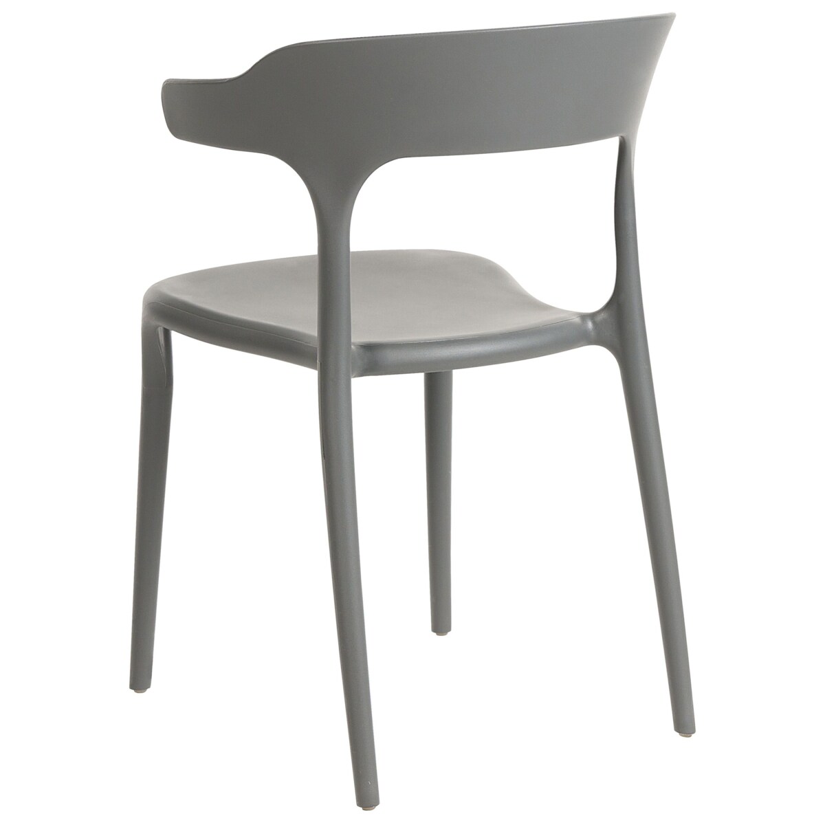 Zestaw 4 krzeseł ogrodowych GUBBIO Szary