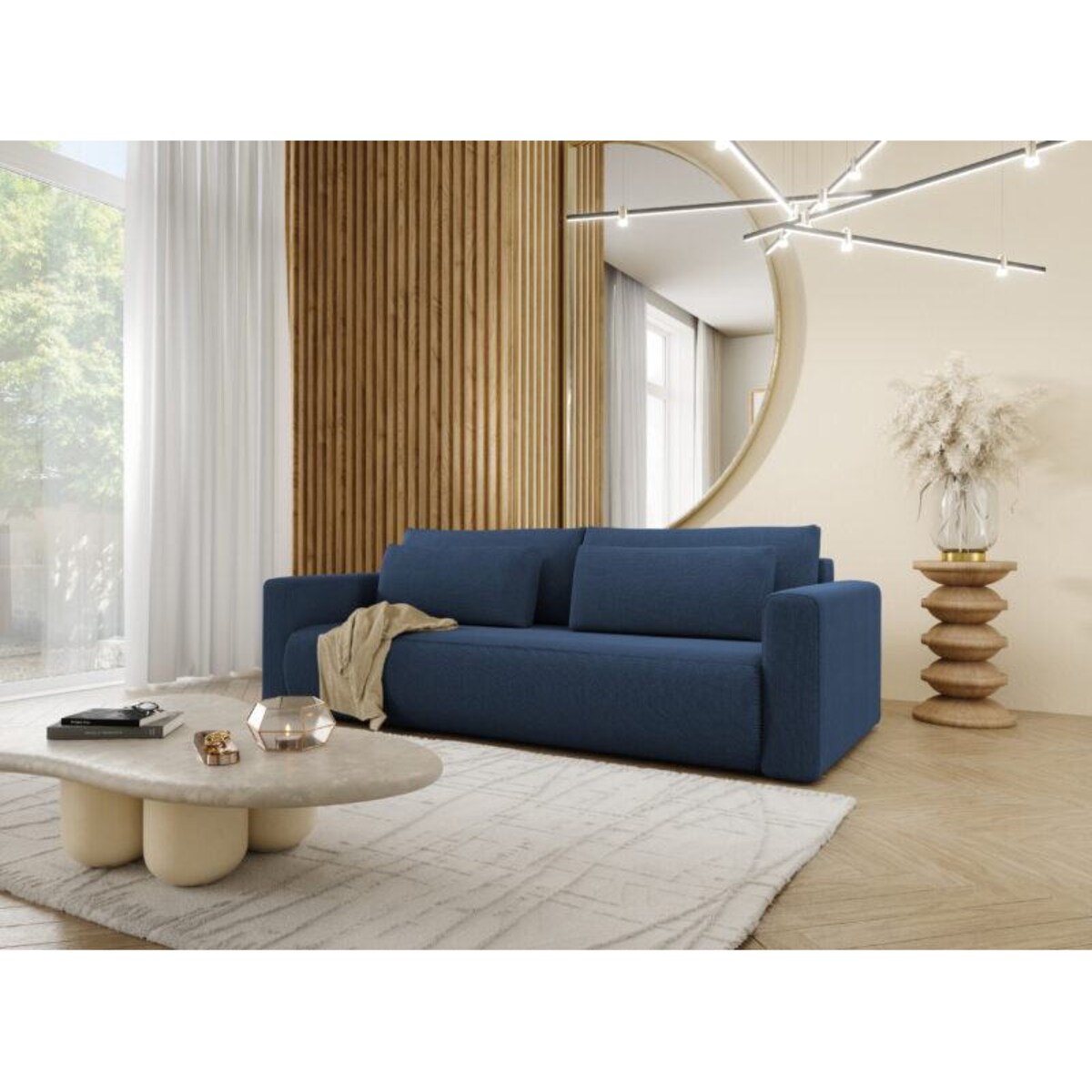 Kanapa WELLY z funkcją spania tkanina hydrofobowa Curio 78