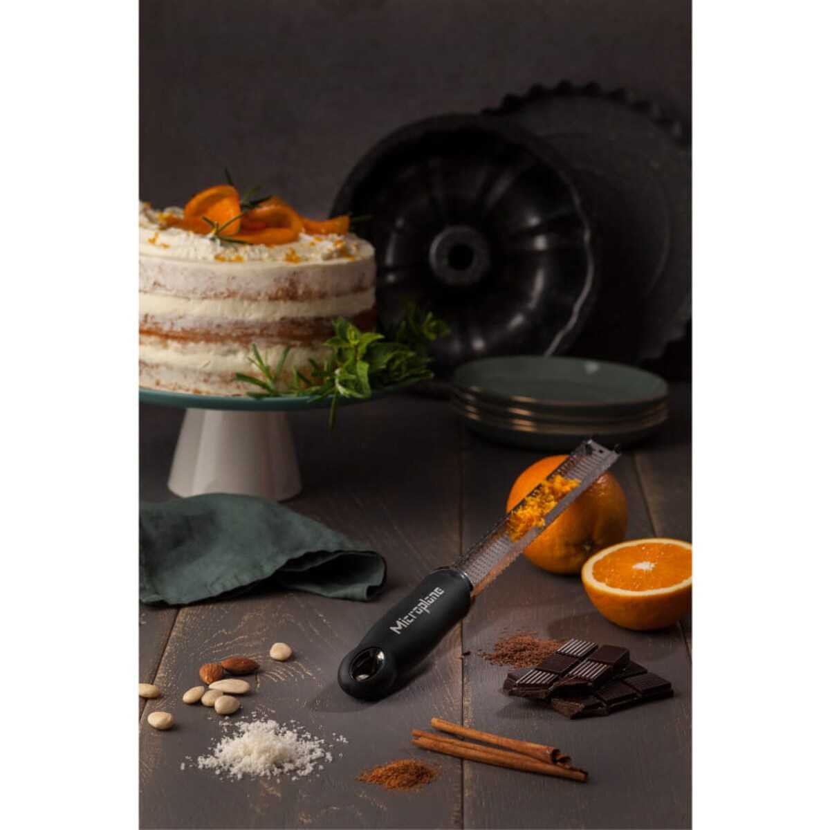 Tarka Skrobak Cytrusów Cytryn Skórek Premium Classic Zester Czerń microplan