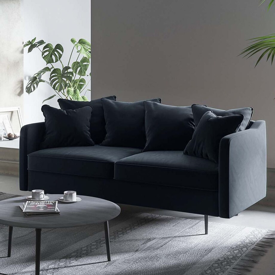 Esme Sofa 2-osobowa - ciemnoniebieska