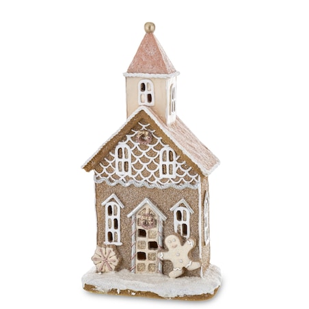 Dekoracja domek z piernika LED 33x17 cm JONG