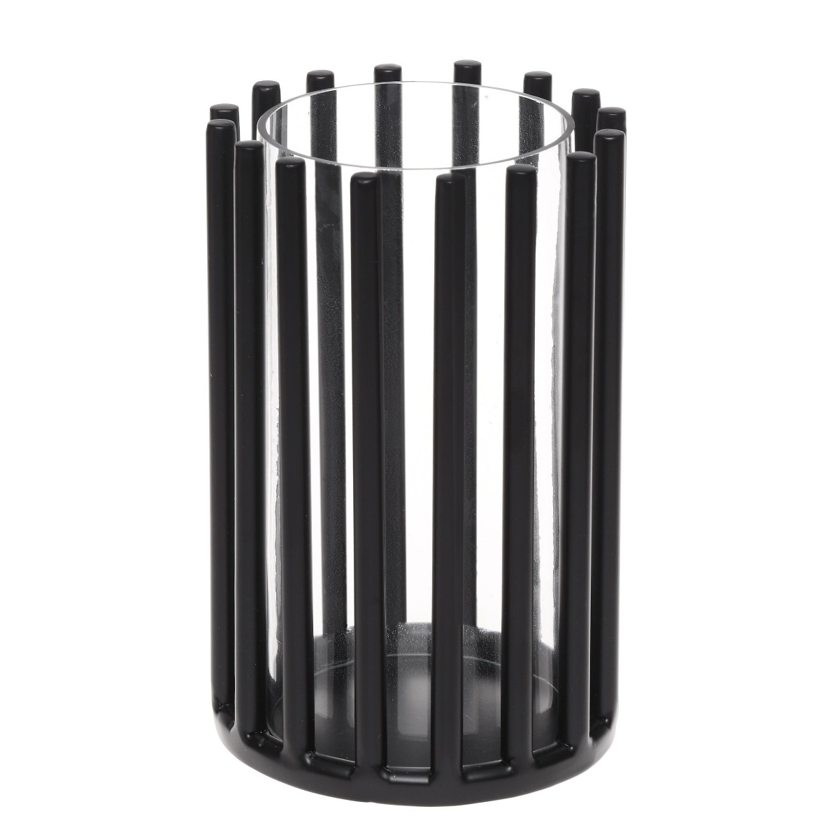 LAMPION PILLAR 13X13X21CM CZARNY