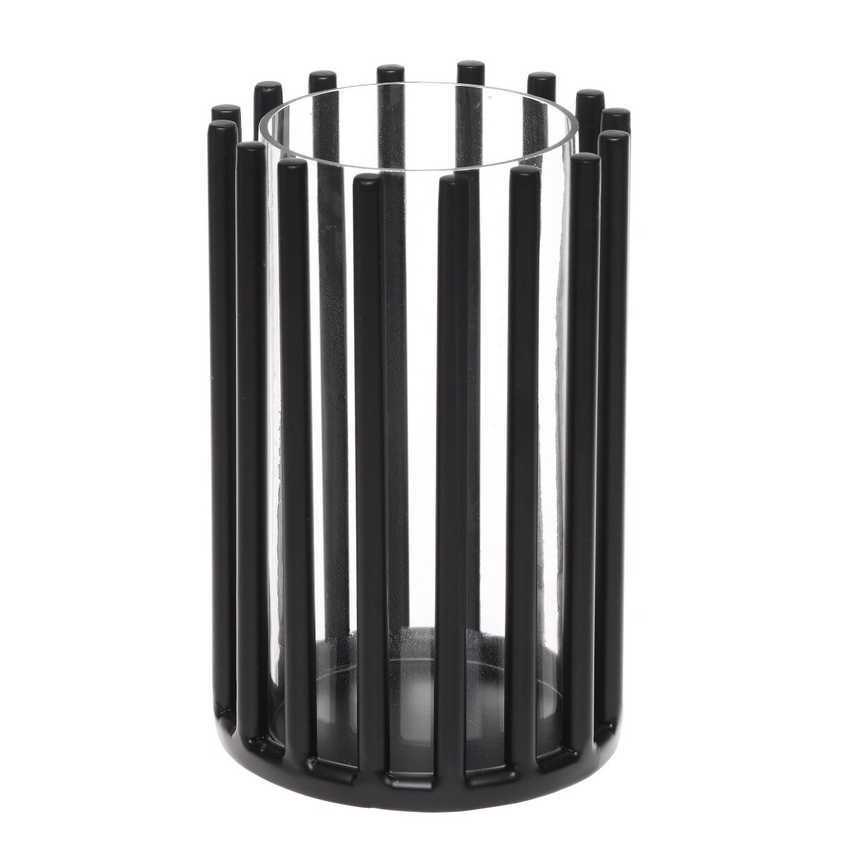 LAMPION PILLAR 13X13X21CM CZARNY