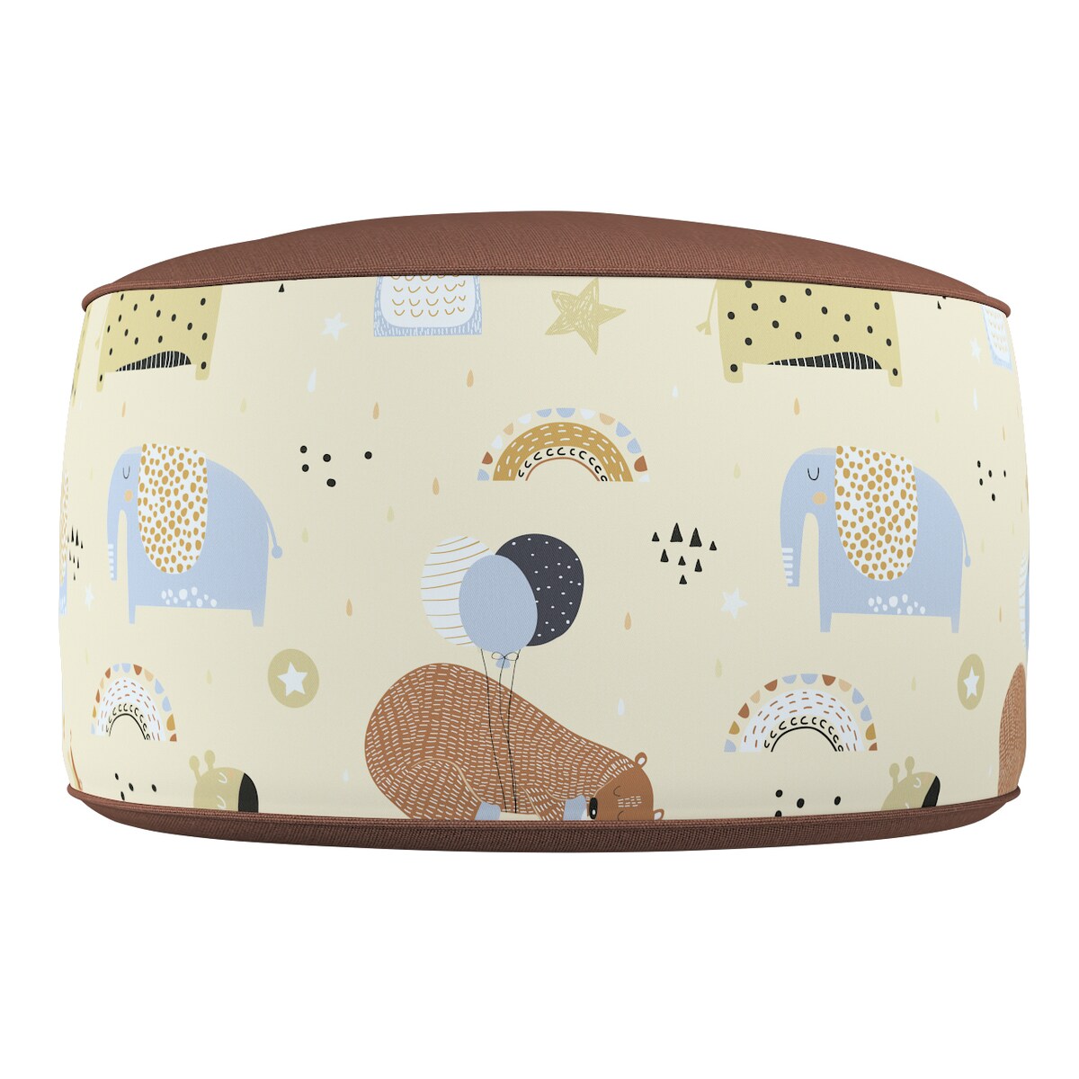 Puf dwukolorowy Coli, beżowy, 50x25 cm, Magic Collection