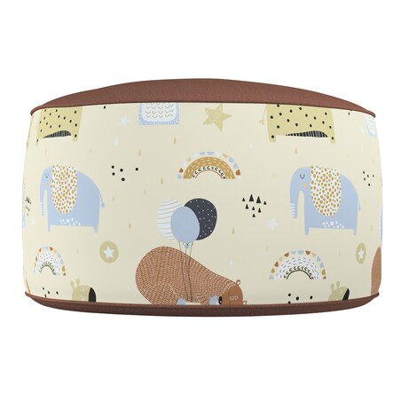 Puf dwukolorowy Coli, beżowy, 50x25 cm, Magic Collection