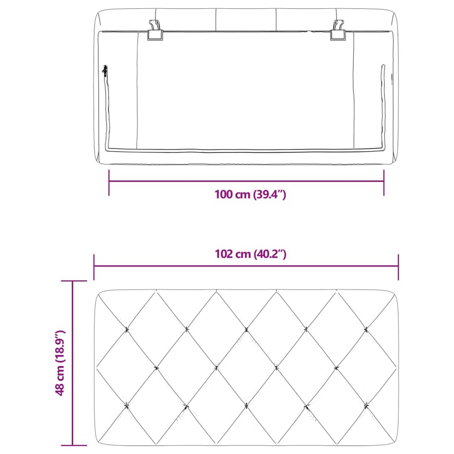 vidaXL Poduszka na wezgłowie, czarna, 100 cm, aksamitna