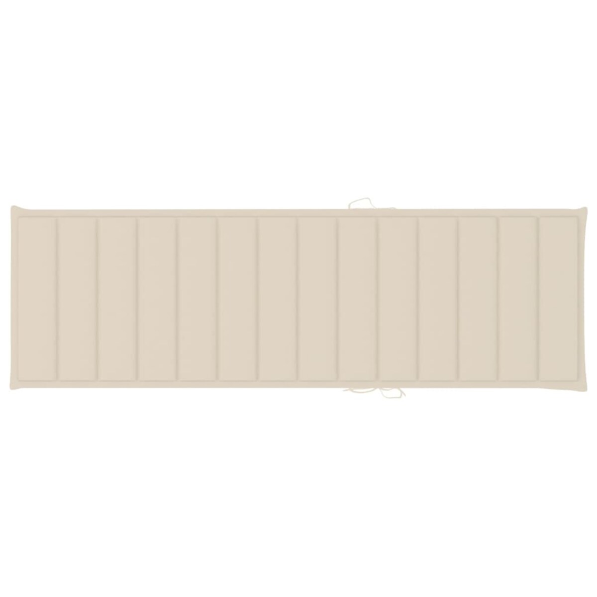 vidaXL Podwójny leżak z kremowymi poduszkami, impregnowana sosna