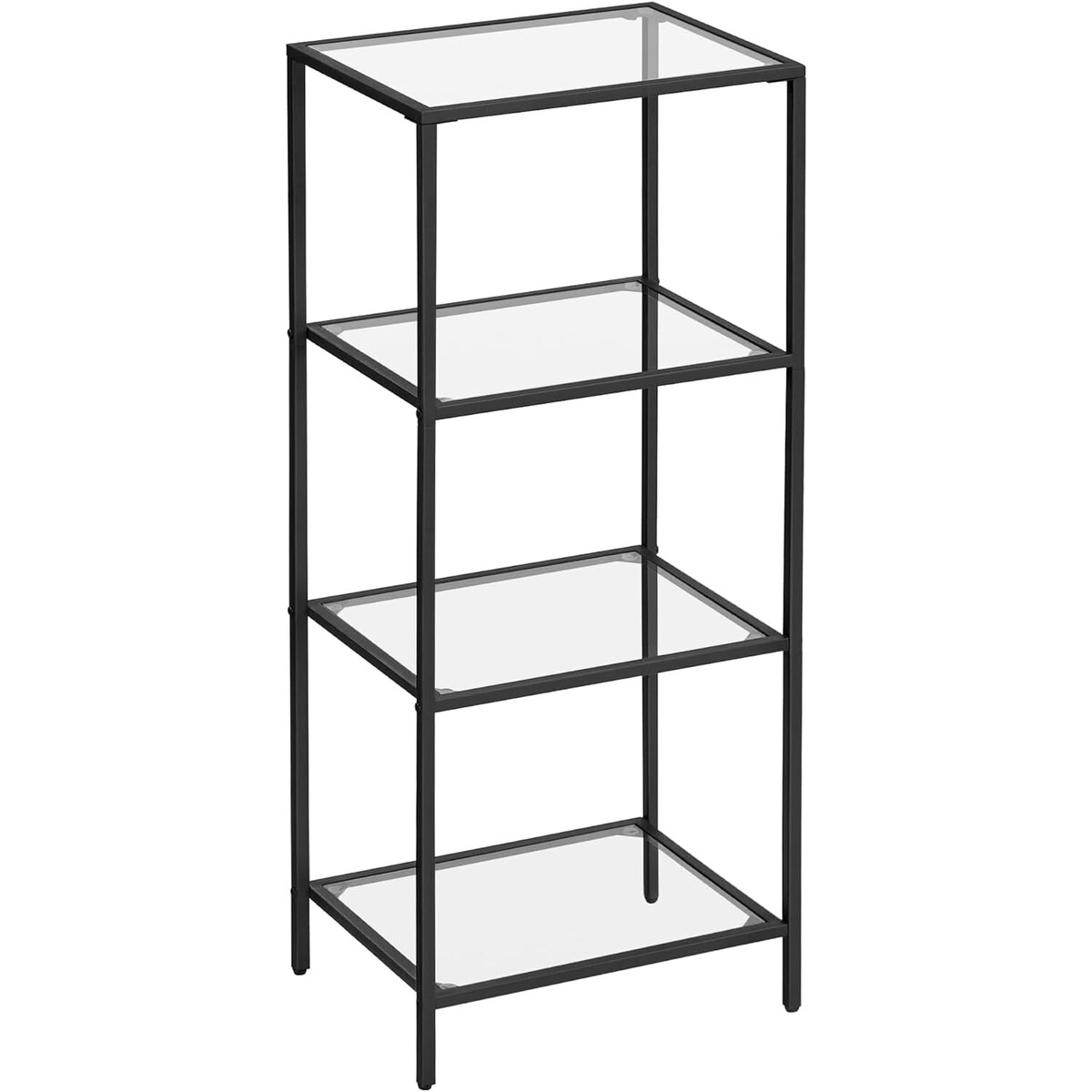 Regał 40X30X95 Cm Czarny, Przezroczysty