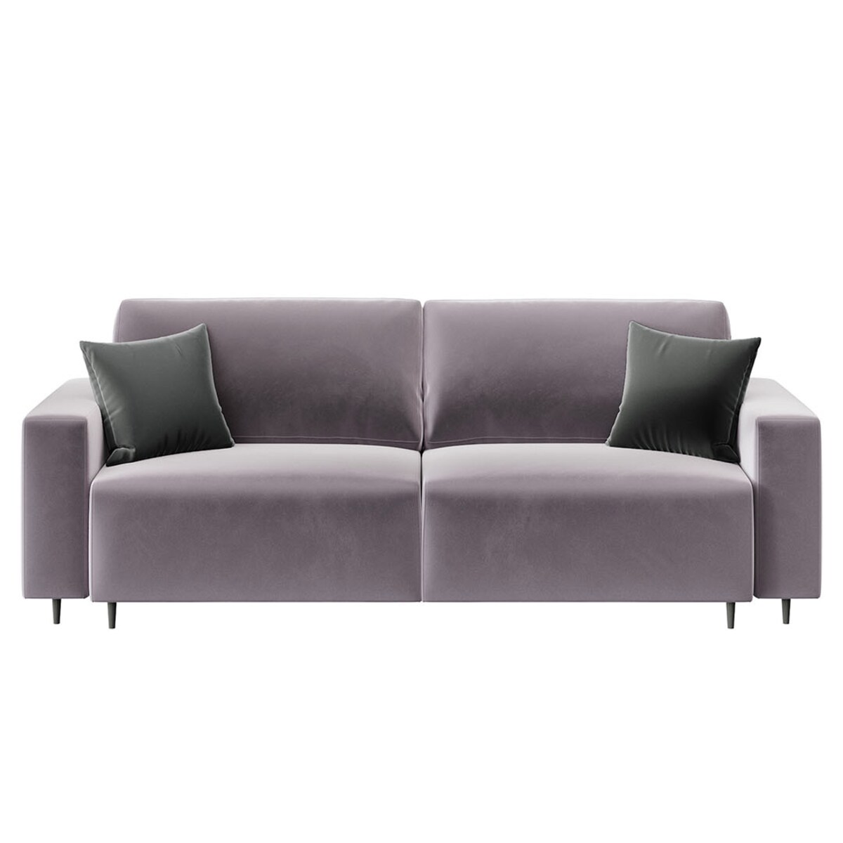 Hesto 3-osobowa rozkładana sofa - tytanowa