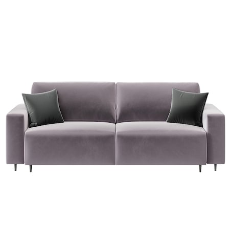 Hesto 3-osobowa rozkładana sofa - tytanowa