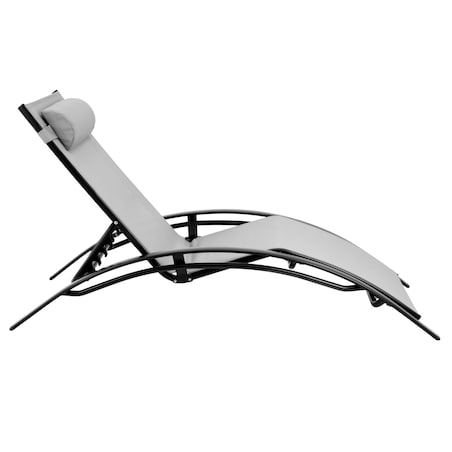 Leżak OGRODOWY wygodny aluminiowy