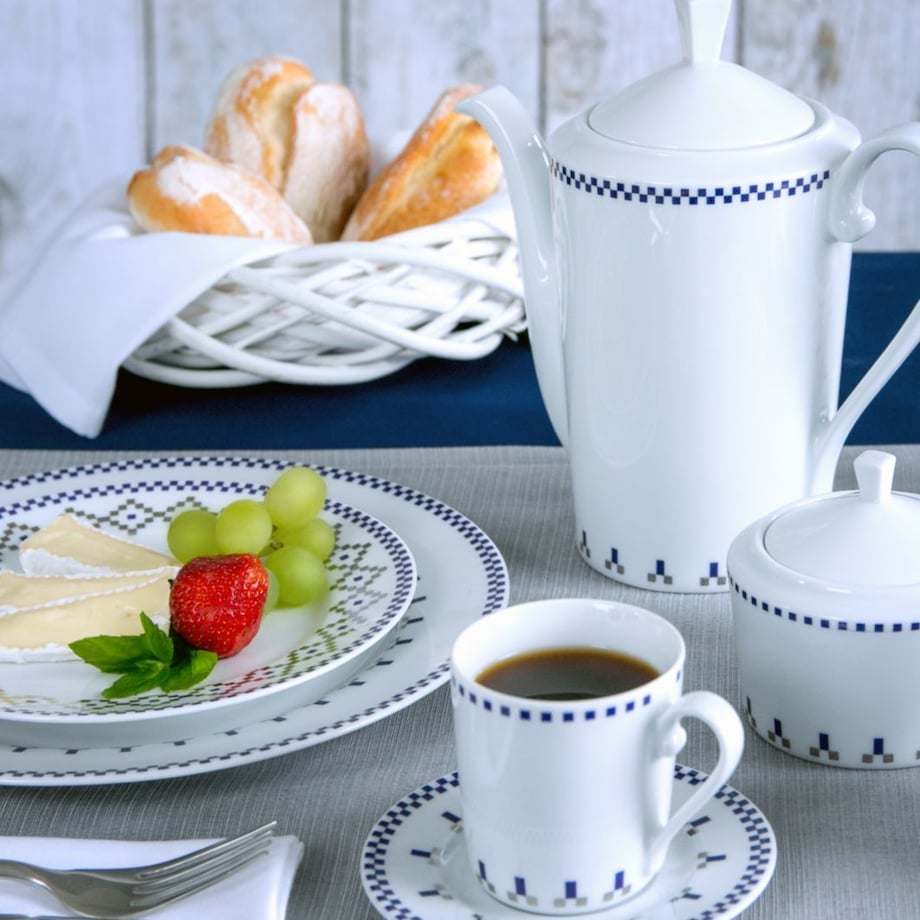 Zestaw obiadowo-kawowy dla 6 osób 30 el. Folk Fusion Norwegia G831