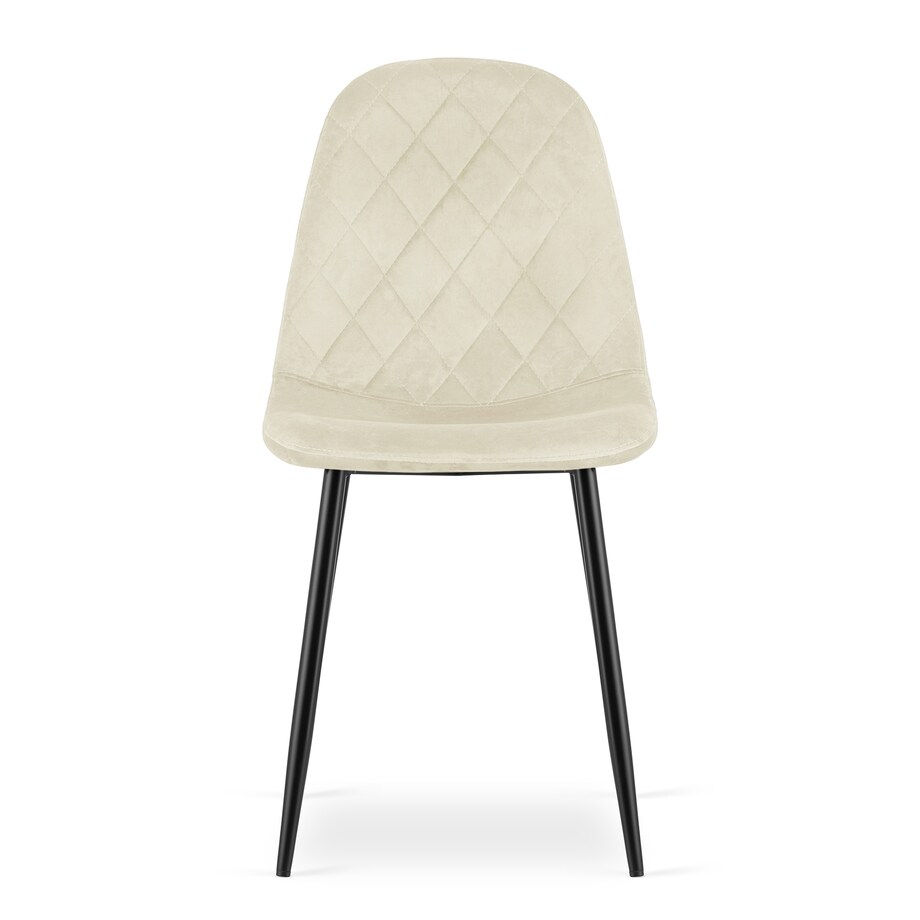 Krzesło Asti nowoczesny design, Beż Aksamit X2
