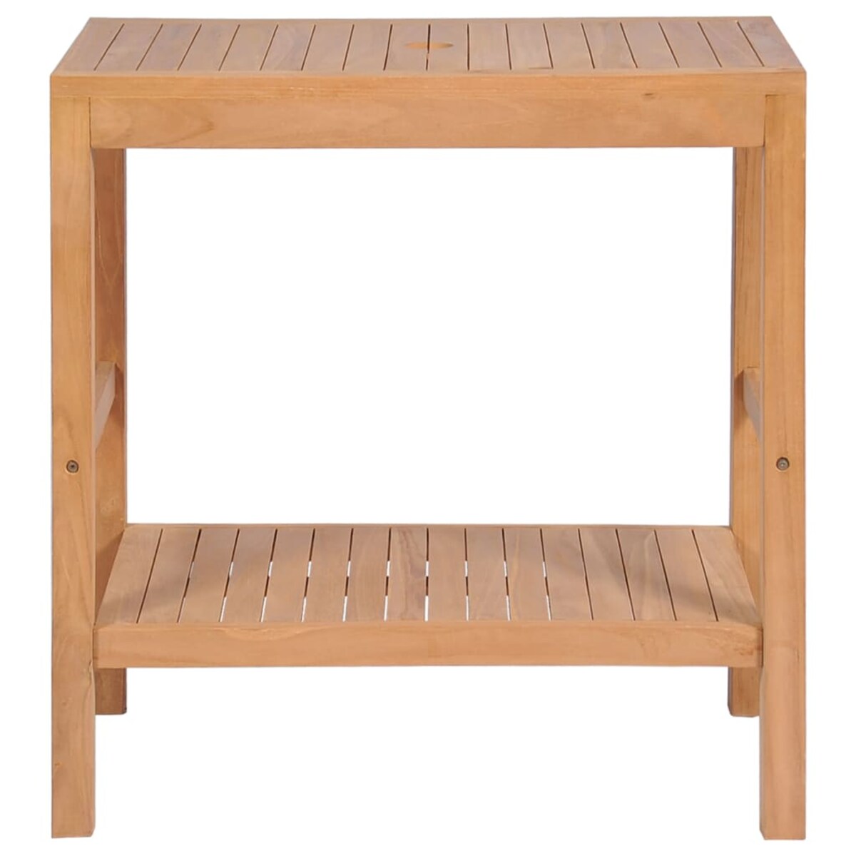 vidaXL Szafka łazienkowa pod umywalkę, lite drewno tekowe, 74x45x75 cm