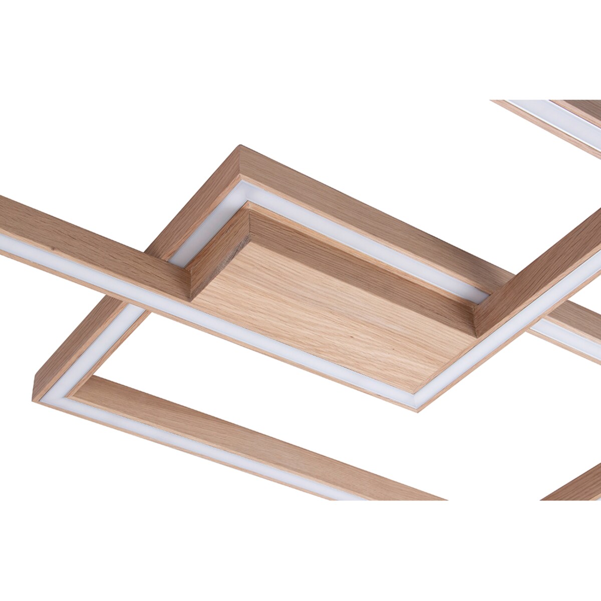 Drewniana Lampa Sufitowa BRITOP Lighting 1xLED 24V 48W Dąb Olejowany FSC, Sterowana Pilotem, Polski Producent, 1 szt.