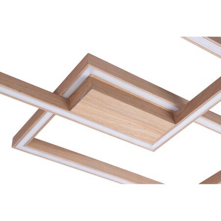 Drewniana Lampa Sufitowa BRITOP Lighting 1xLED 24V 48W Dąb Olejowany FSC, Sterowana Pilotem, Polski Producent, 1 szt.