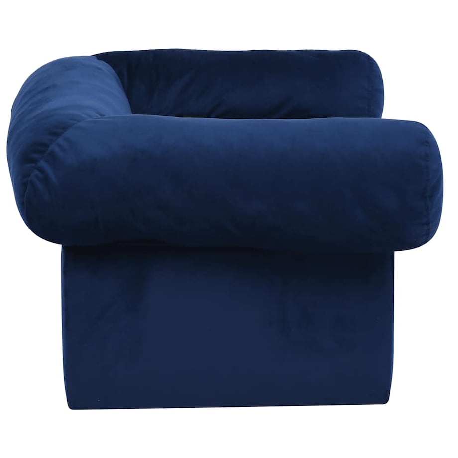 vidaXL Sofa dla psa, z szufladą, niebieska, 75x50x38 cm, pluszowa