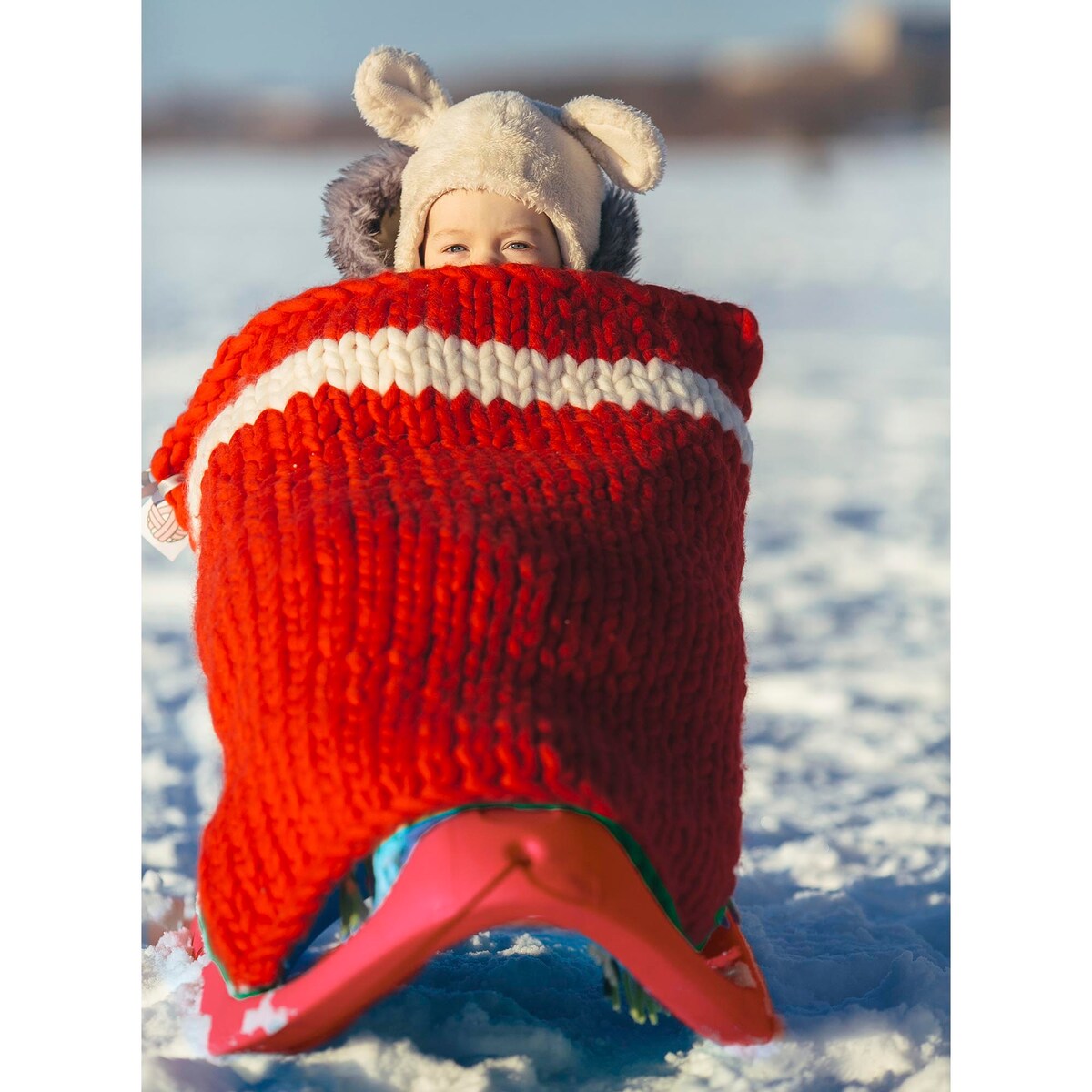 Sanki Na Śnieg Dla Dzieci Ślizg Ślizgacz Zjazdowy Z Linką