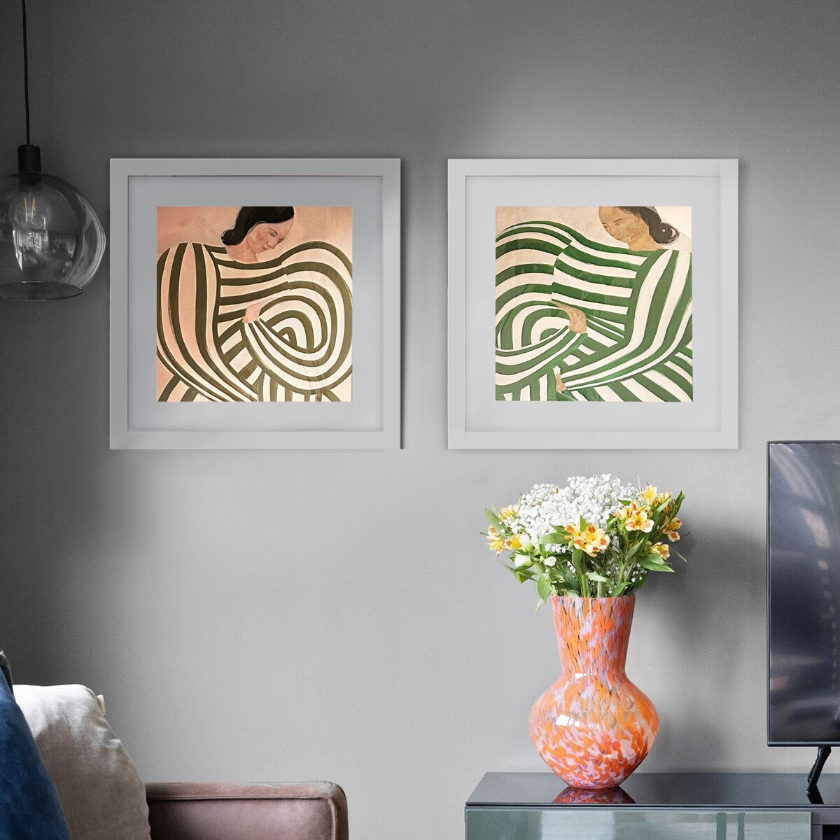 Ramka na zdjęcia 30x30 cm biała rama MDF z plexi do powieszenia pion poziom klasyczna kwadratowa ramka FRAMAI®