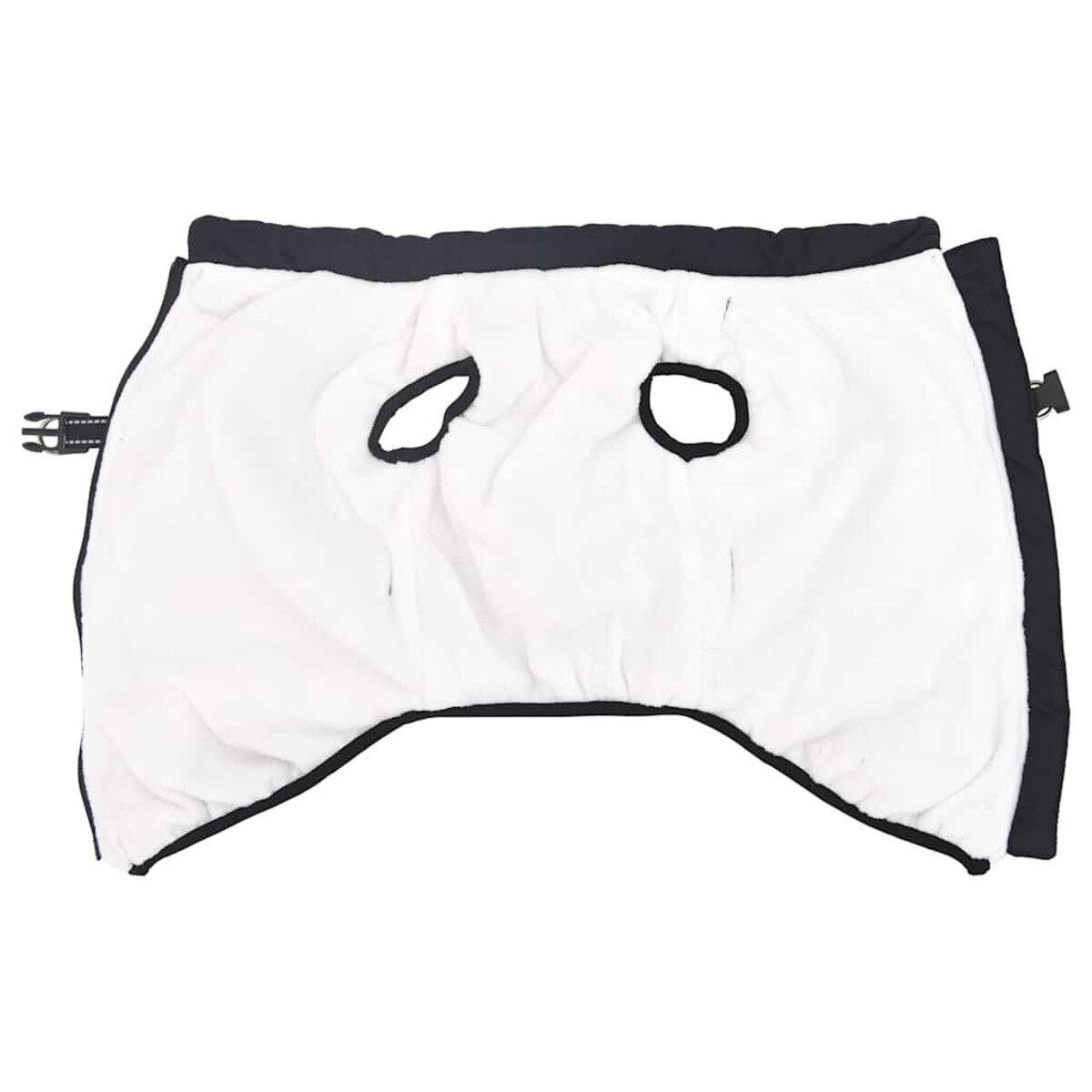 vidaXL Płaszcz dla psa z szelkami, wodoodporny, granatowy, L48