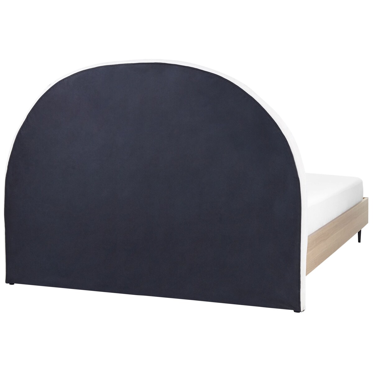 Łóżko tapicerowane 160 x 200 cm białe MILLAY