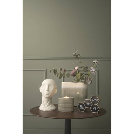 Budzik HONEYCOMB 12x17,5 cm złoty