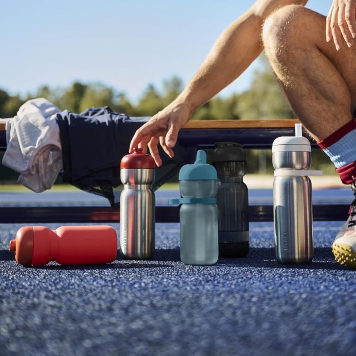 Bidon sportowy ze słomką Flip Active 600 ml  Ceramic White 103003032100