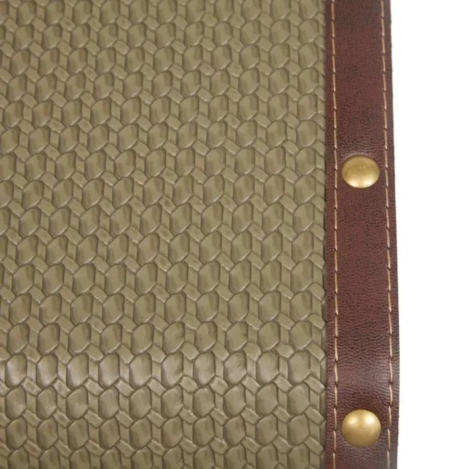 Komplet 2 szt. kufrów retro, khaki, Bonie, 40/45 cm