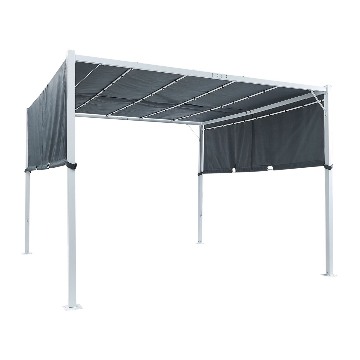 Pawilon ogrodowy LED 310 x 310 cm szary PARGA