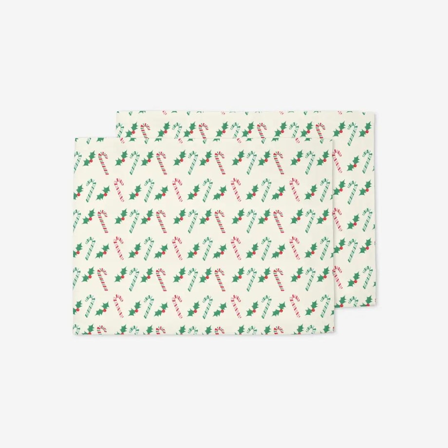 Podkładki świąteczne - Laski świąteczne i jemioła