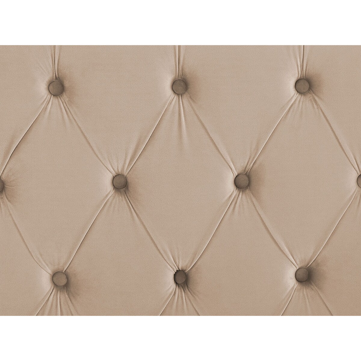 Łóżko welurowe 180 x 200 cm beżowe LUBBON