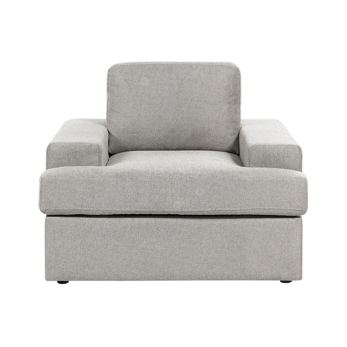 Zestaw 2 foteli tapicerowanych jasnoszary ALLA