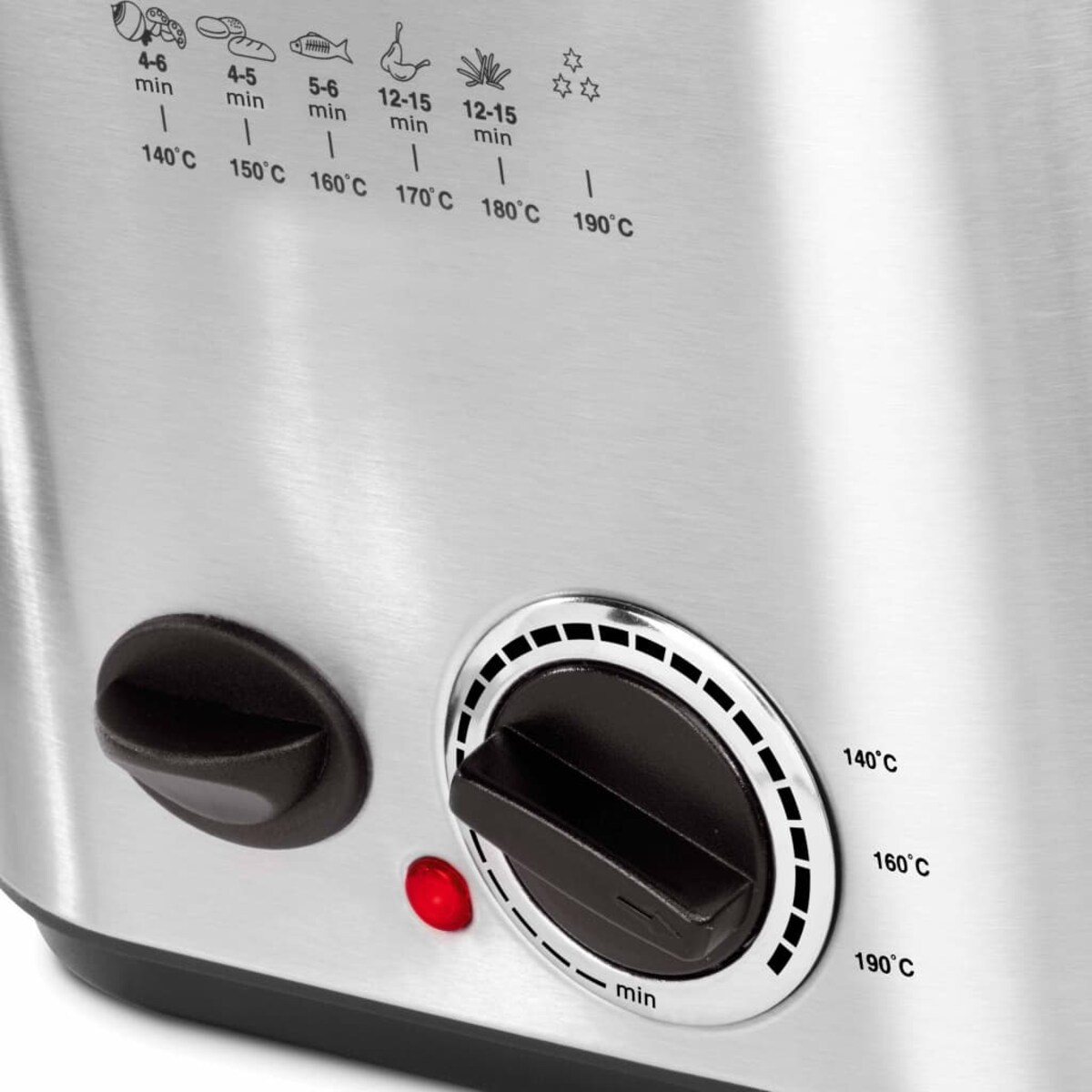 Princess Mini frytkownica z fondue, 840 W, 1,2 L, srebrna, 182611