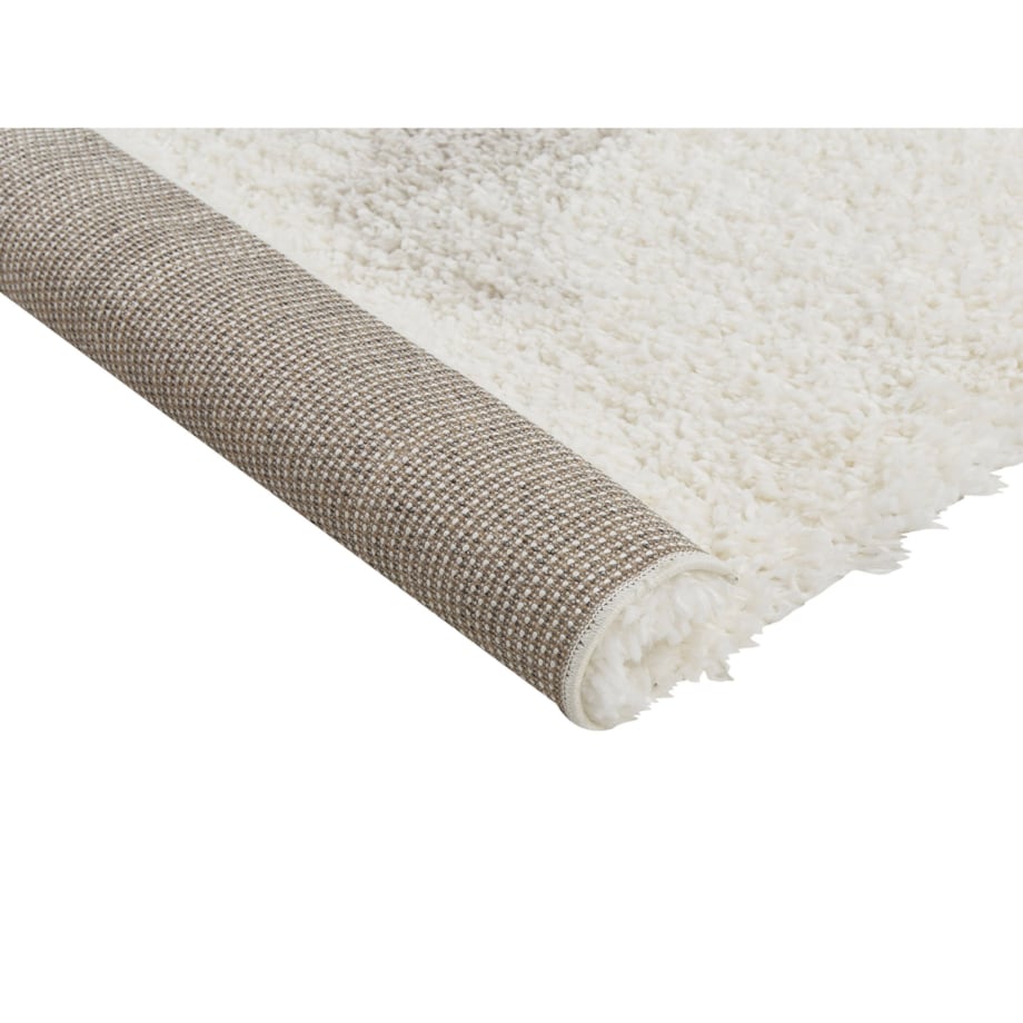 Dywan Shaggy 80 x 150 cm biało-szary MASIS