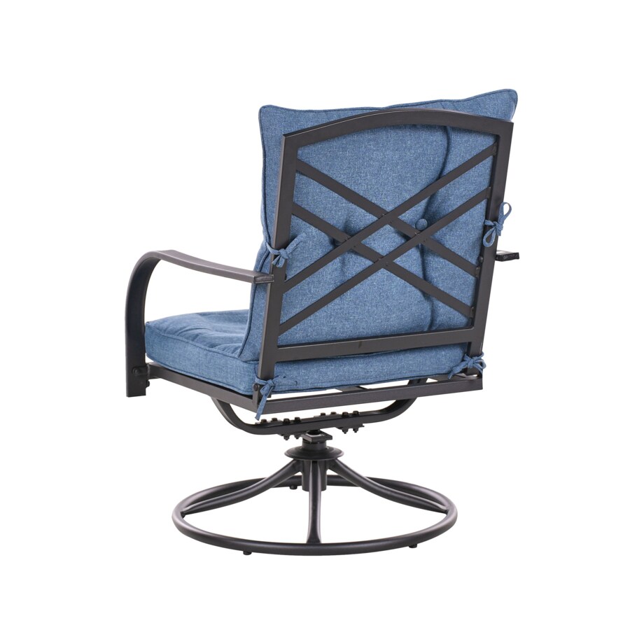 Zestaw ogrodowy dla 4 osób MESTRINO Metal Niebieski