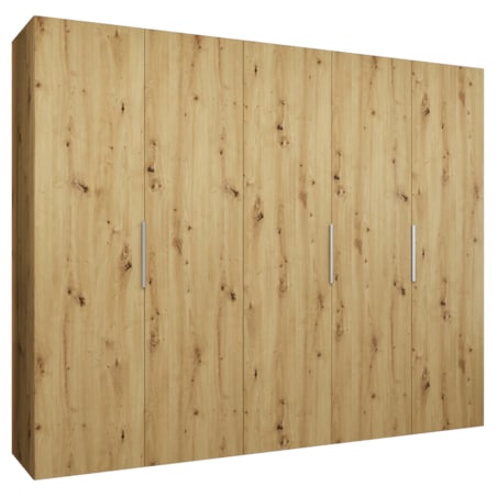 Szafa uchylna otwierana MARBELLA 1 250 wys. 202 cm Artisan + u. Czarny